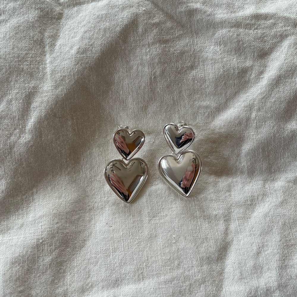 Sterling Silver Heart Earrings
